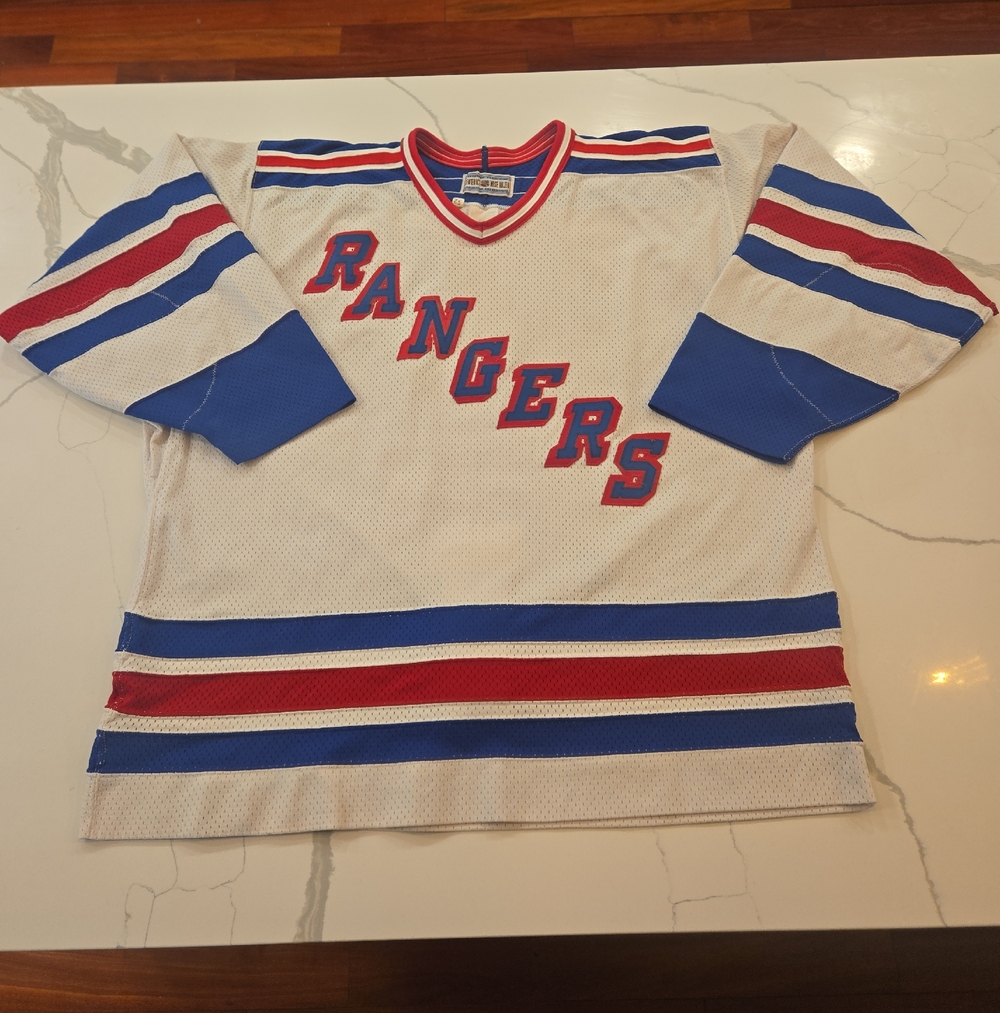 VTG 90s Center Ice NY Rangers CCM Hockey Jersey Size 52 XXL Memorabillia NHL